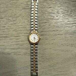 Bulova Ladies Two-Tone Watch in Gold and Silver
